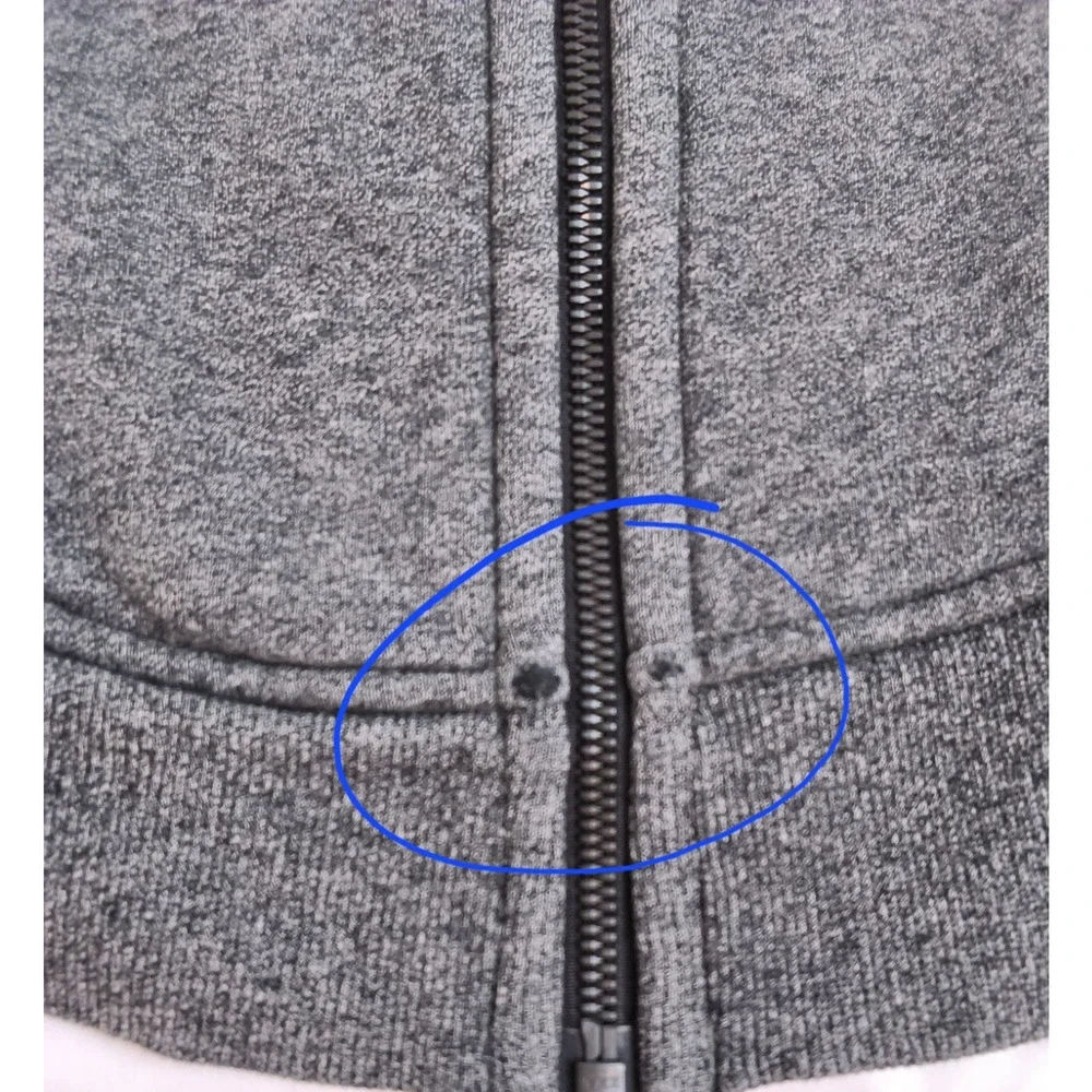 Lululemon Scuba Women's 6 Heathered Gray Full Zip Hoody #W5226
